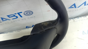 Naked steering wheel Honda Accord 13-17 leather, black, with rear pad, for dry cleaning