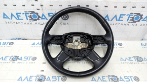 Bare steering wheel Audi Q5 8R 13-17 leather black, no buttons, scratches, bumps