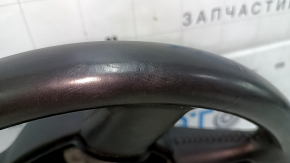 Bare steering wheel Audi Q5 8R 09-13 leather, gray, no buttons, 4 spokes, scratches, cracks, bumps