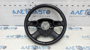 Bare steering wheel Audi Q5 8R 09-13 leather, gray, without buttons, 4 spokes, scratches, cracks, bumps, abrasions