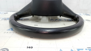 Bare steering wheel Audi Q5 8R 09-13 leather, gray, without buttons, 4 spokes, scratches, cracks, bumps, abrasions