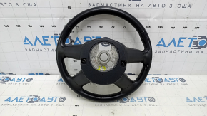 Bare steering wheel Audi Q5 8R 09-13 leather, gray, without buttons, 4 spokes, scratches, cracks, bumps, abrasions