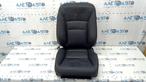 Honda Accord 13-17 passenger seat upholstery black leather with perforation, heated, contact with water, dry cleanable