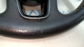 Bare steering wheel Audi Q5 8R 13-17 leather black, no buttons, scratches, scratches, bumps, needs cleaning, cracks