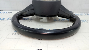 Bare steering wheel Audi Q5 8R 13-17 leather black, no buttons, scratches, scratches, bumps, needs cleaning, cracks