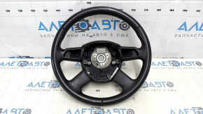 Bare steering wheel Audi Q5 8R 09-13 leather black, no buttons, scratches, bumps