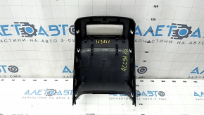Rear center console trim Honda Accord 13-17 black, under deflector, scratches