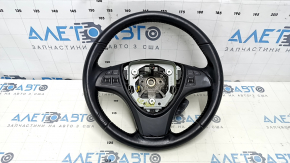 Steering wheel assembly Suzuki Kizashi 10-15 black leather, bumps, scratches