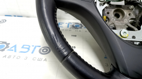 Steering wheel assembly Suzuki Kizashi 10-15 black leather, bumps, scratches