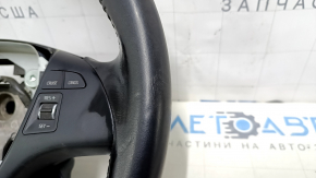 Steering wheel assembly Suzuki Kizashi 10-15 black leather, bumps, scratches