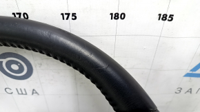 Steering wheel assembly Suzuki Kizashi 10-15 black leather, bumps, scratches