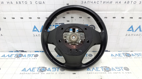 Steering wheel assembly Suzuki Kizashi 10-15 black leather, bumps, scratches
