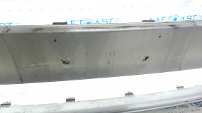 Front bumper bare Ford Fusion mk5 19-20 without parking sensors and towing hook, silver, non-standard holes, scratches