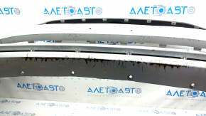 Front bumper bare Ford Fusion mk5 19-20 without parking sensors and towing hook, silver, non-standard holes, scratches