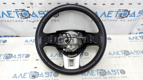 Naked steering wheel Dodge Challenger 09-13 leather black, without buttons, with pads, scratches