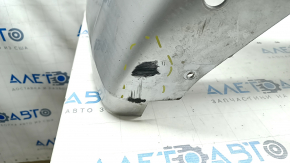Front bumper bare Ford Fusion mk5 19-20 without parking sensors and towing hook, silver, non-standard holes, scratches