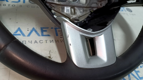 Naked steering wheel Dodge Challenger 09-13 leather black, without buttons, with pads, scratches