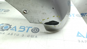 Front bumper bare Ford Fusion mk5 19-20 without parking sensors and towing hook, silver, non-standard holes, scratches