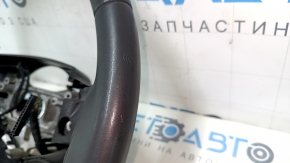 Naked steering wheel Dodge Challenger 09-13 leather black, without buttons, with pads, scratches