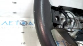 Naked steering wheel Dodge Challenger 09-13 leather black, without buttons, with pads, scratches