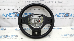Naked steering wheel Dodge Challenger 09-13 leather black, without buttons, with pads, scratches