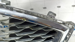 Grill radiator grill assembly with frame Ford Fusion mk5 19-20 chrome, titanium, sand, pokes