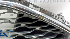 Grill radiator grill assembly with frame Ford Fusion mk5 19-20 chrome, titanium, sand, pokes