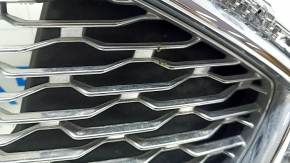 Grill radiator grill assembly with frame Ford Fusion mk5 19-20 chrome, titanium, sand, pokes