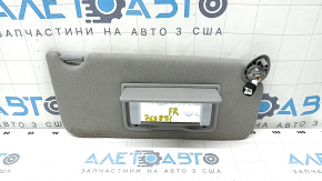 Right visor Honda Accord 13-17 gray, with backlight, without hook, for dry cleaning, rust