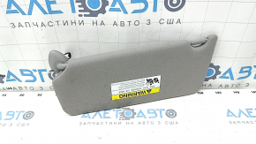 Right visor Honda Accord 13-17 gray, with backlight, without hook, for dry cleaning, rust