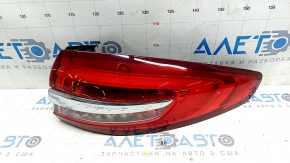 Outer wing lamp right Ford Fusion mk5 17-20 with chrome molding, worn