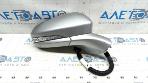 Right side mirror complete Ford Fusion mk5 13-20 12 pins, BSM, turn signal, heating, backlight, silver, scratches