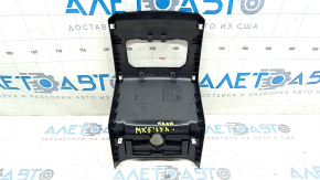 Rear center console trim Ford Fusion mk5 17-20 black, under deflector