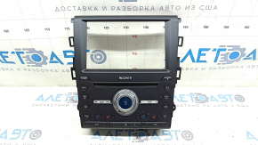 Ford Fusion mk5 13-20 SYNC 3 SONY radio control panel with heating and ventilation, scratches