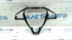 Ford Fusion mk5 13-16 steering wheel cover black with chrome
