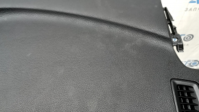 Torpedo front panel with AIRBAG Honda Accord 13-17 black, for small projection, with overlays, scratches, for dry cleaning, deformed