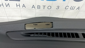 Torpedo front panel with AIRBAG Honda Accord 13-17 black, for small projection, with overlays, scratches, for dry cleaning, deformed