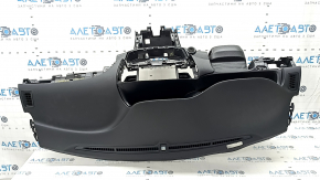Torpedo front panel with AIRBAG Honda Accord 13-17 black, for small projection, with overlays, scratches, for dry cleaning, deformed