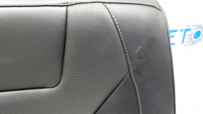 Rear row of seats upper part left Ford Fusion mk5 17-20 leather black, perforation, Titanium, with belt and armrest, dented, for cleaning