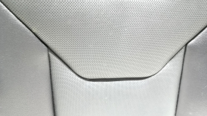 Rear row of seats upper part left Ford Fusion mk5 17-20 leather black, perforation, Titanium, with belt and armrest, dented, for cleaning