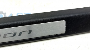Door sill trim front right Ford Fusion mk5 17-20 black with chrome insert, chrome swelled