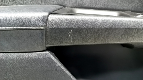 Door trim card front left Ford Fusion mk5 17-20 titanium, black with black insert leather, armrest leather, molding graphite, with window lifter trim, scratches