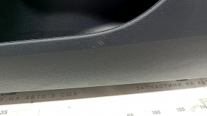 Door trim card front right Ford Fusion mk5 17-20 titanium, black with black insert leather, armrest leather, molding graphite, with window lifter trim, scratches
