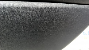 Door trim card rear right Ford Fusion mk5 17-20 titanium, black leather with black leather insert, leather armrest, graphite molding, with window lifter trim, scratches
