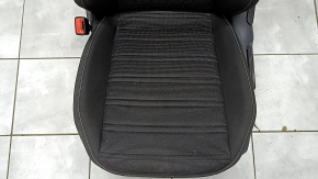 Driver's seat VW Tiguan 22-24 without airbag, mechanical, heated, black cloth, white stitching, for cleaning
