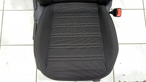 Passenger seat VW Tiguan 22-24 without airbag, mechanical, heated, black cloth, white stitching, for cleaning