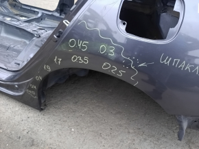 Quarter wing rear left Honda Accord 13-17 on the body, graphite, made, dent