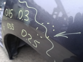 Quarter wing rear left Honda Accord 13-17 on the body, graphite, made, dent