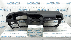 Torpedo front panel with AIRBAG VW Tiguan 18-24 black, rusty pyropatron