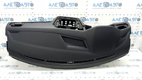 Torpedo front panel with AIRBAG VW Tiguan 18-24 black, rusty pyropatron